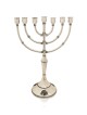 חנוכיית כסף עם פיליגרן תימני מסורתי , מתנות לחנוכה , א